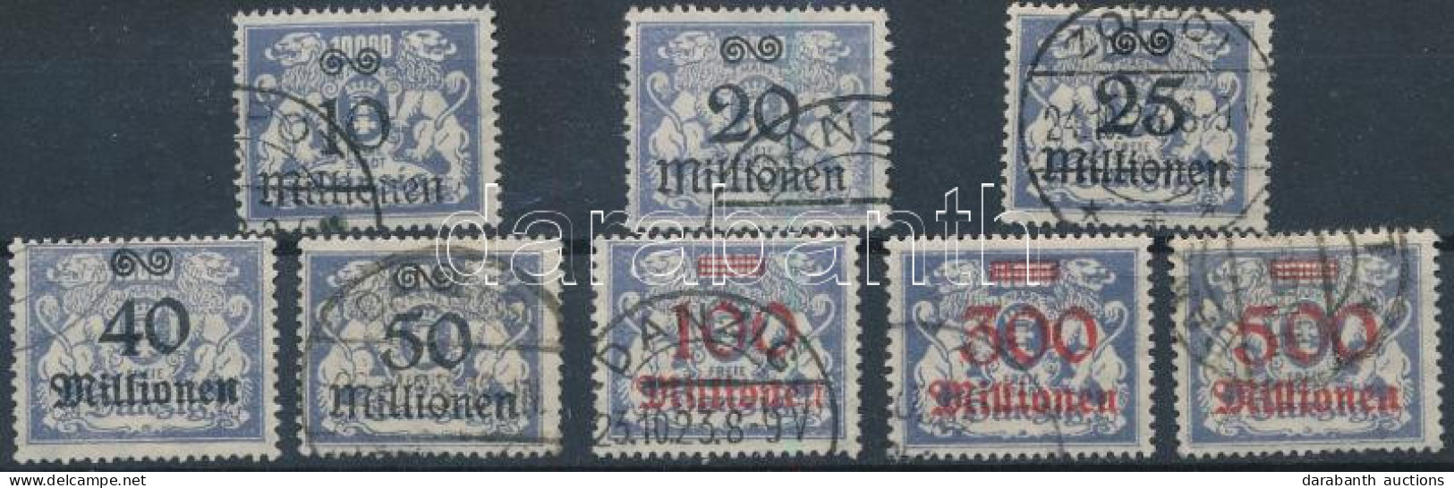 O Németország - Danzig 1923 Mi 169-176 (Mi EUR 150.-) - Otros & Sin Clasificación