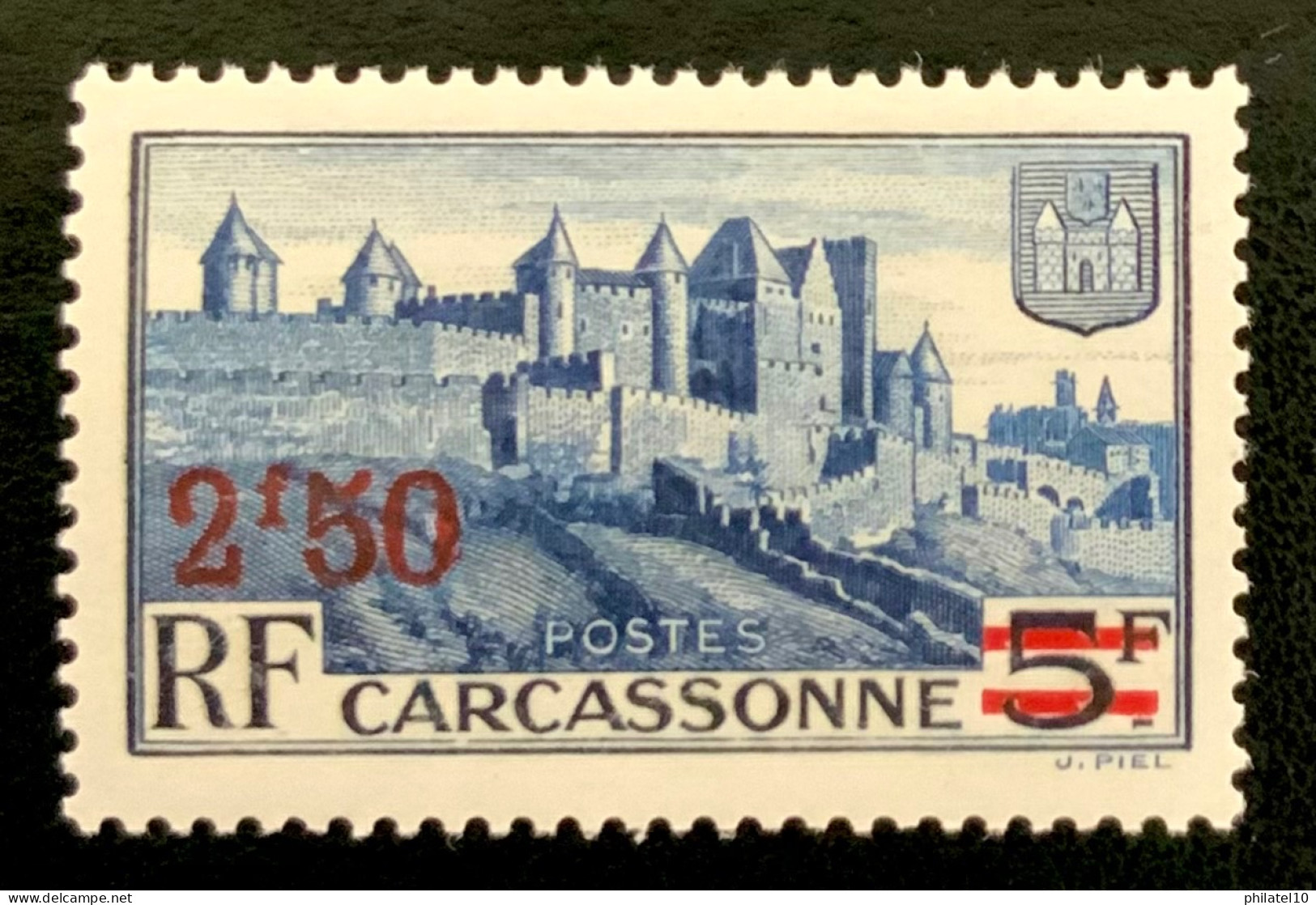 1941 FRANCE N 490 CARCASSONNE NOUVELLE VALEUR - NEUF** - Unused Stamps