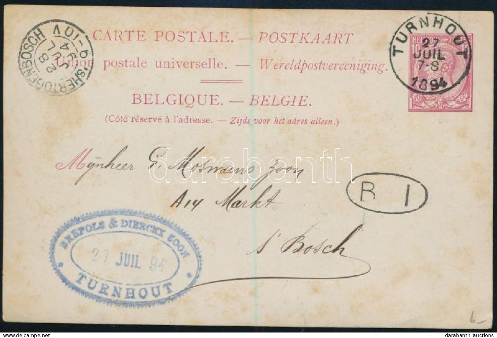 Belgium 1894 - Autres & Non Classés