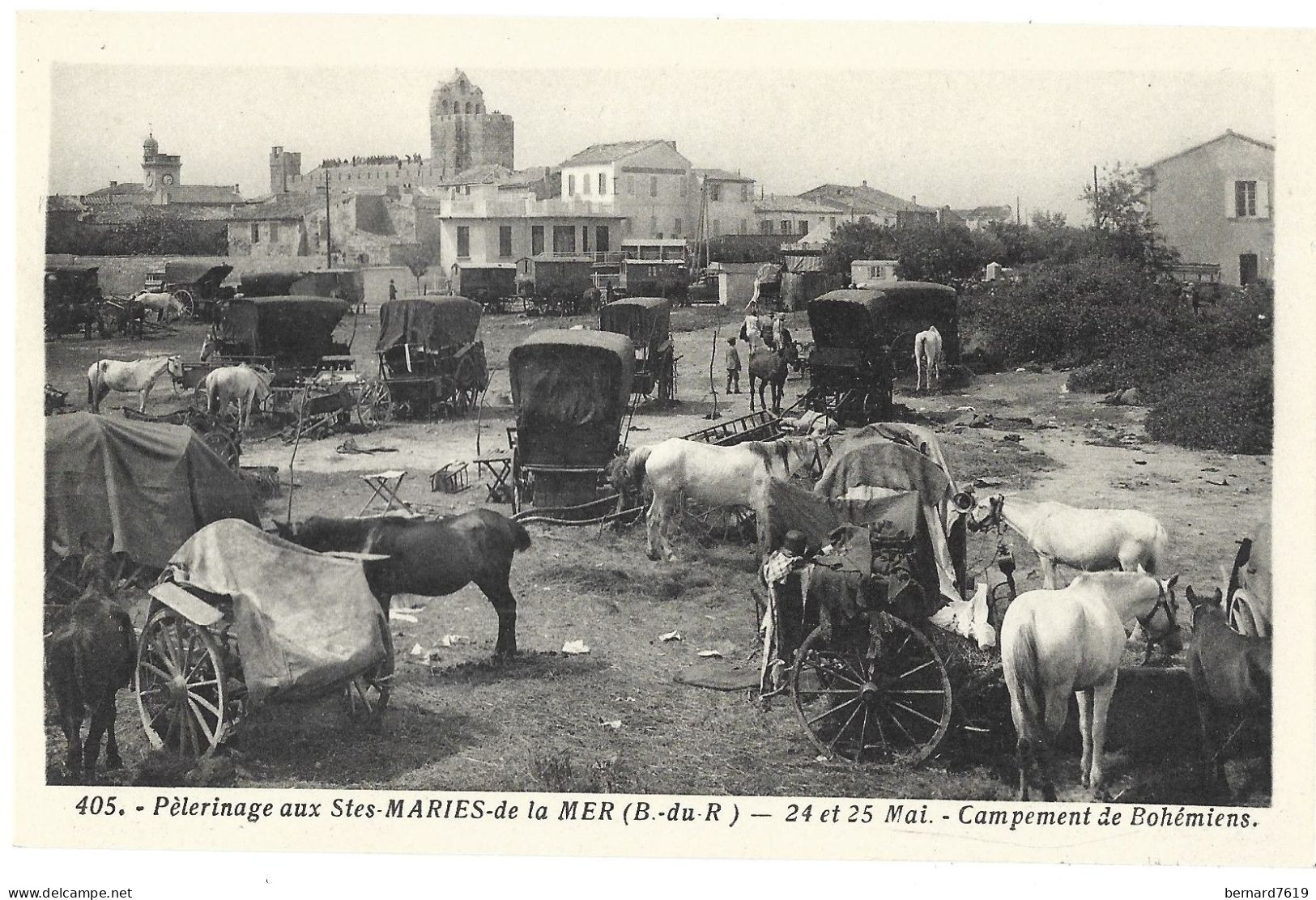 13  Saintes Maries  De La Mer - 24 Et 25 Mai -  Campement  De Bohemiens - Saintes Maries De La Mer