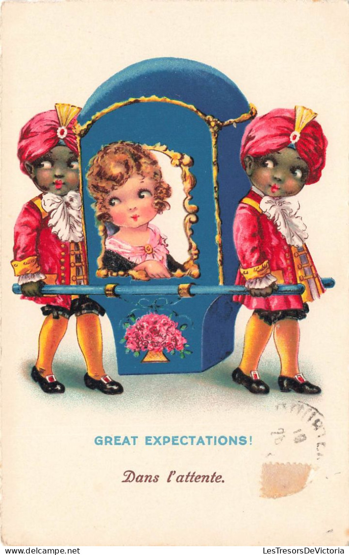 ILLUSTRATEURS - NON SIGNES - Great Expectations - Dans L'attente - Cellaro - Dolly Serie - Carte Postale Ancienne - 1900-1949