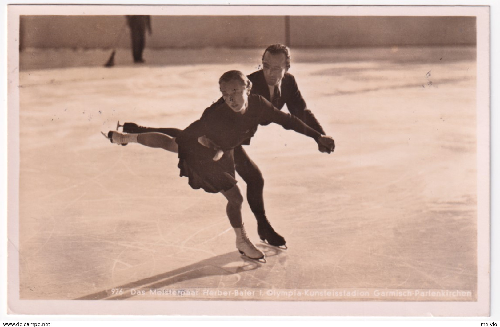 1941-GERMANIA REICH Sport Invernali (18.2) Tre Annulli Speciali Su Cartolina - Covers & Documents