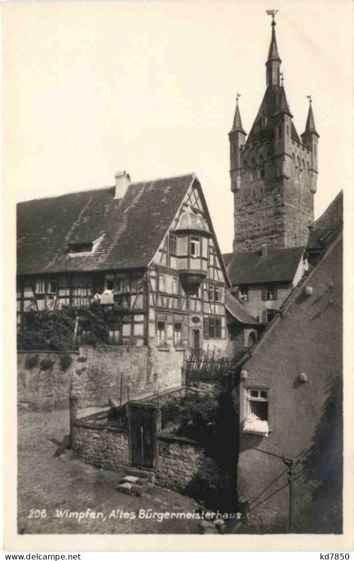 Wimpfen, Altes Bürgermeisterhaus - Bad Wimpfen