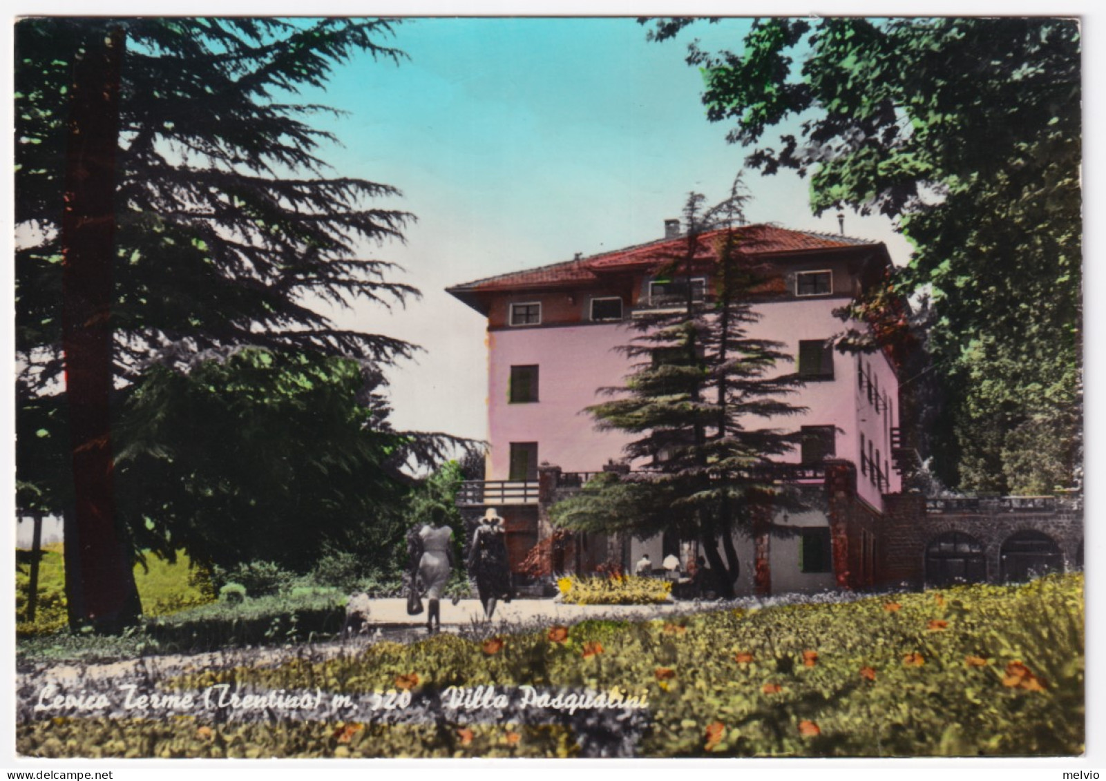1967-PARCHI NAZIONALI Lire 20 (1040) Isolato Su Cartolina (Levico Terme Villa Pa - 1961-70: Marcofilia