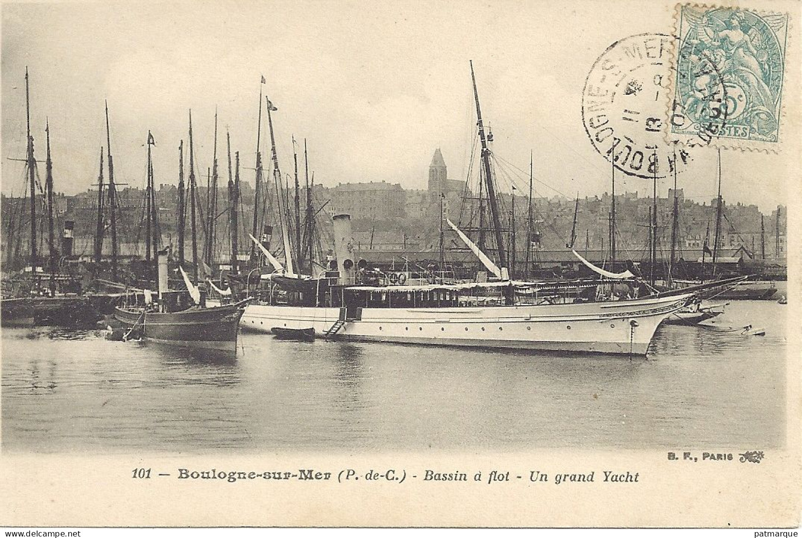 Boulogne Sur Mer - Bassin à Flot - Un Grand Yacht  - BF 101 - Boulogne Sur Mer