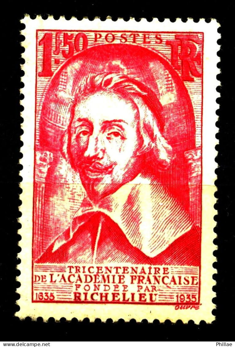 305 - 1F50 Rose Richelieu - Neuf N** - Très Beau (légère Trace De Pli Dans Un Angle) - Unused Stamps