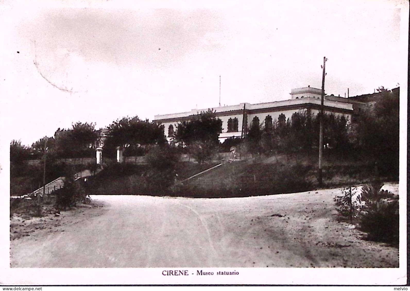 1940-LIBIA Cirene Museo Statuario Viaggiata Via Aerea XII^UPC C2 (16.9) - Libya