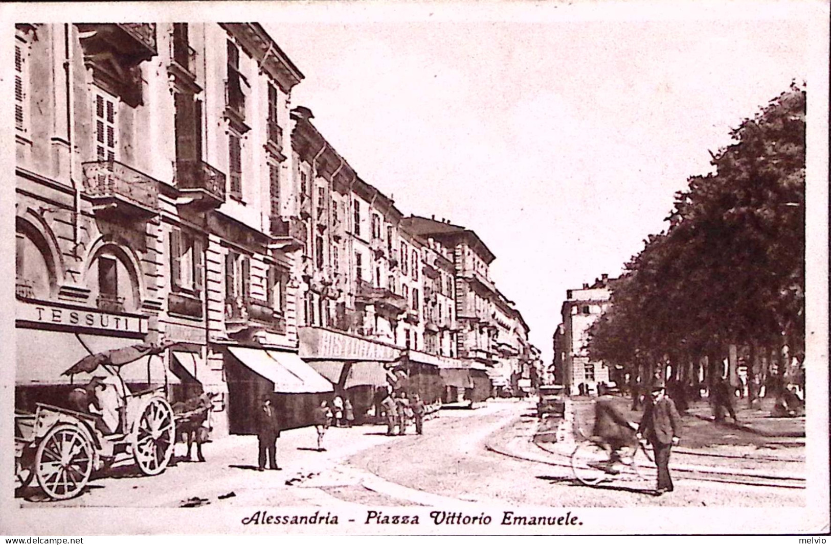 1940-ALESSANDRIA Piazza Vittorio Emanuele Viaggiata CPM Alessandria (12.7) - Alessandria