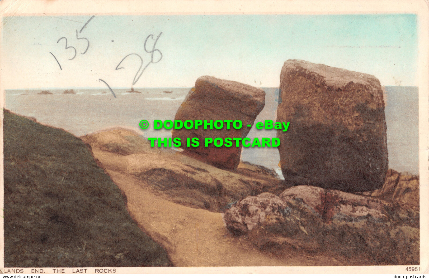 R498893 Lands End. The Last Rocks. Photochrom. First And Last House In England. - Monde