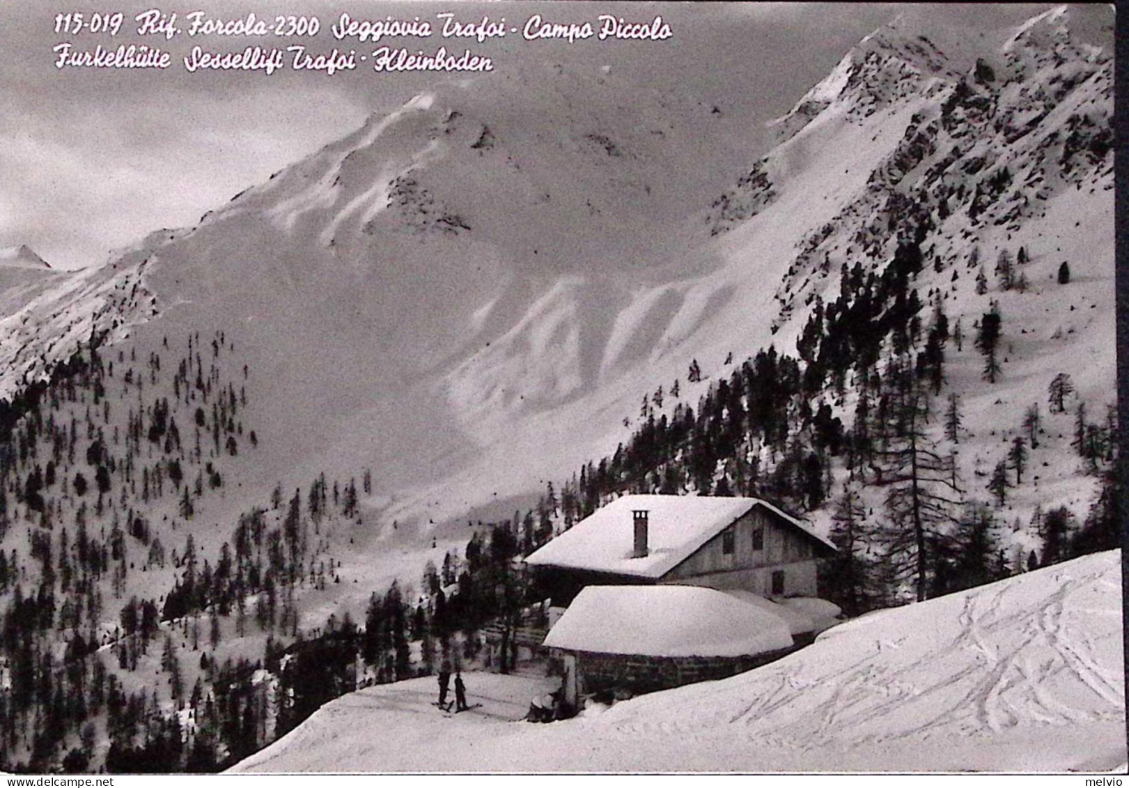 1958-RIFUGIO FOSCOLO Seggiovia Trafoi-Campo Piccolo Viaggiata Affrancata Garibal - Bolzano (Bozen)