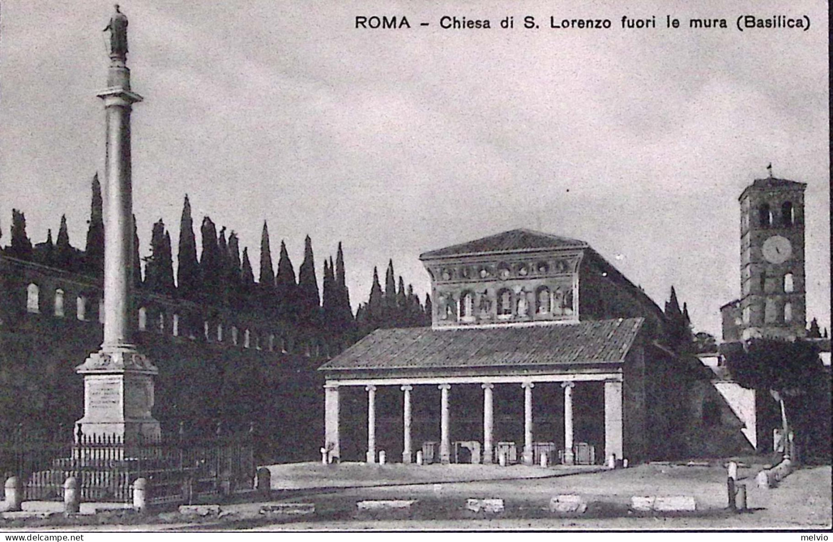 19226-ANNO SANTO C.20 E 50 Su Cartolina (Roma Chiesa S. Lorenzo Fuori Le Mura) - Marcophilia