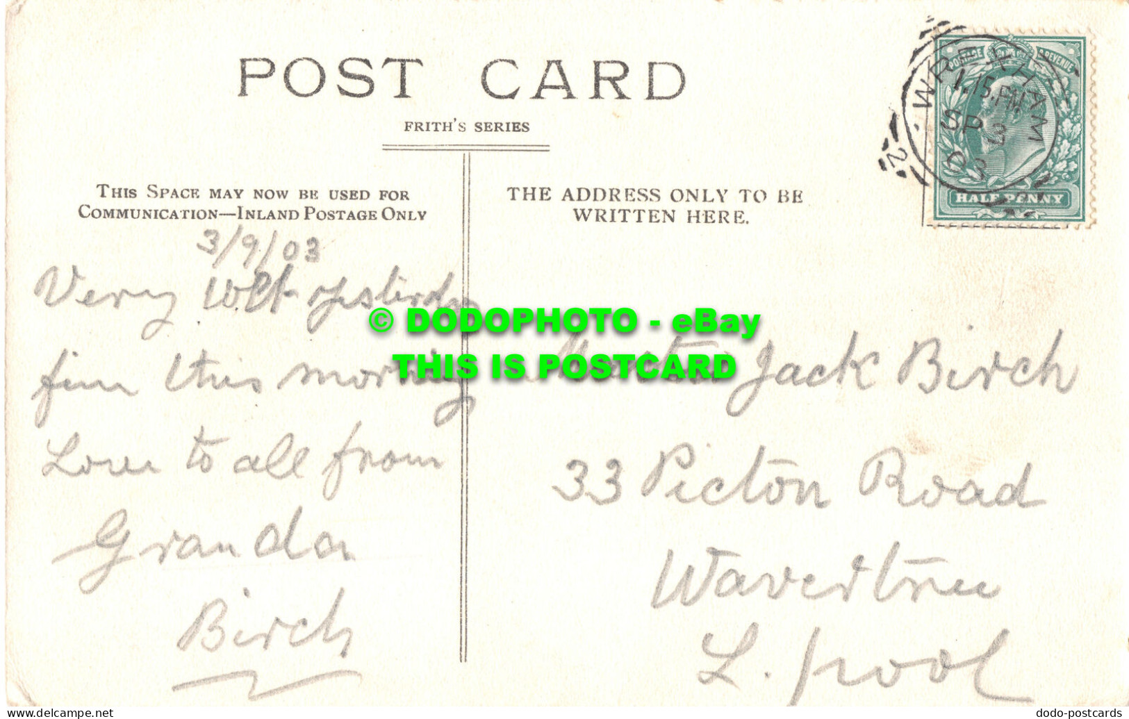 R499239 Gresford Church. Frith Series. Postcard. 1903 - Monde