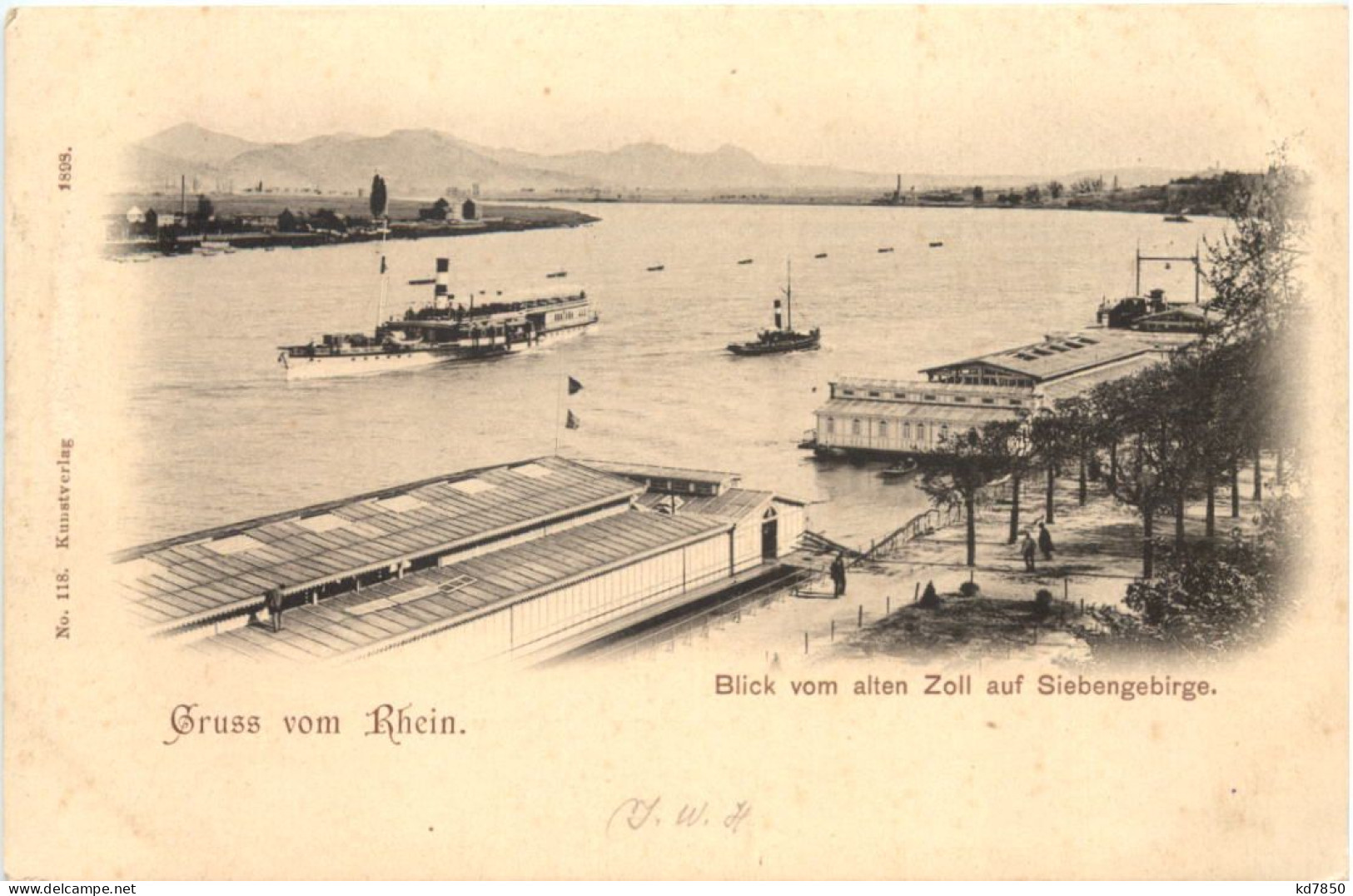 Gruss Vom Rhein, Blick Vom Alten Zoll Auf Siebengebirge - Bonn