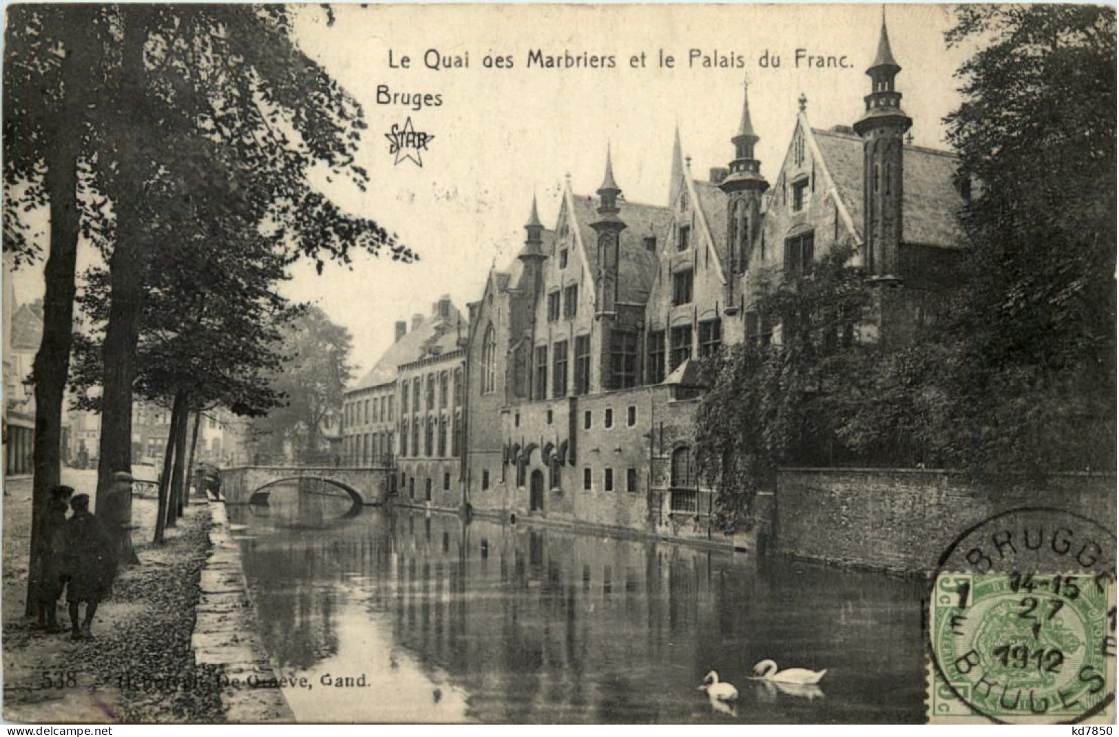 Bruges - Le Quai Des Marbriers - Brugge