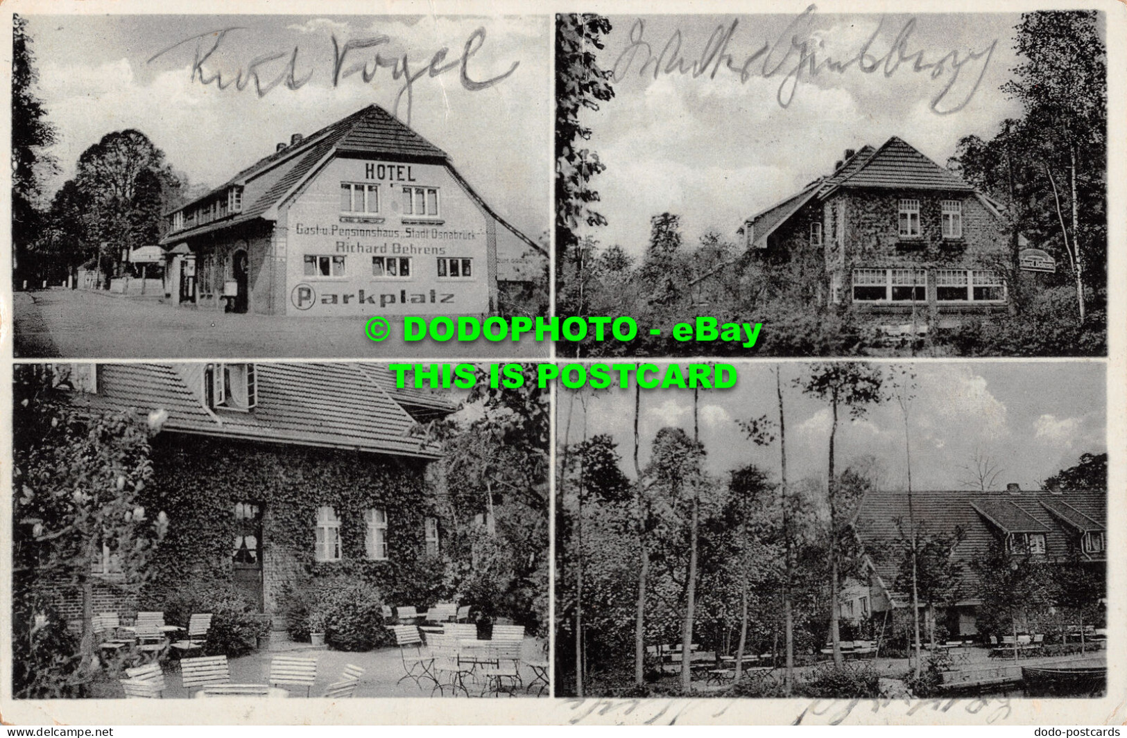 R498899 Gast Und Pensionshaus. Stadt Osnabruck. Bes. Richard Behrens. A. D. A. C - Monde