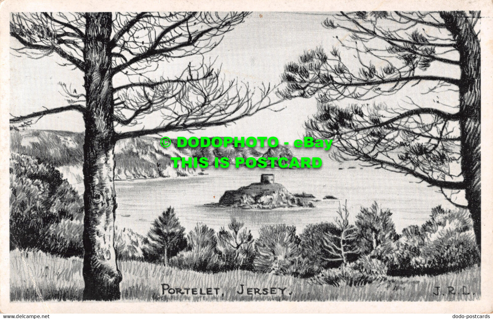 R498901 Jersey. Portelet. E. T. W. Dennis. Etchette Series. J. R. L - Monde