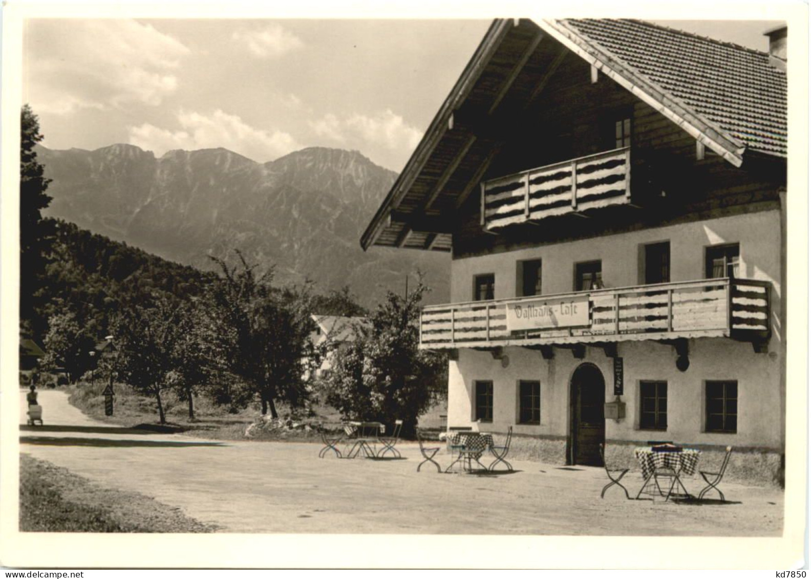 Bad Reichenhall, Gasthaus Cafe Staufenbrücke - Bad Reichenhall