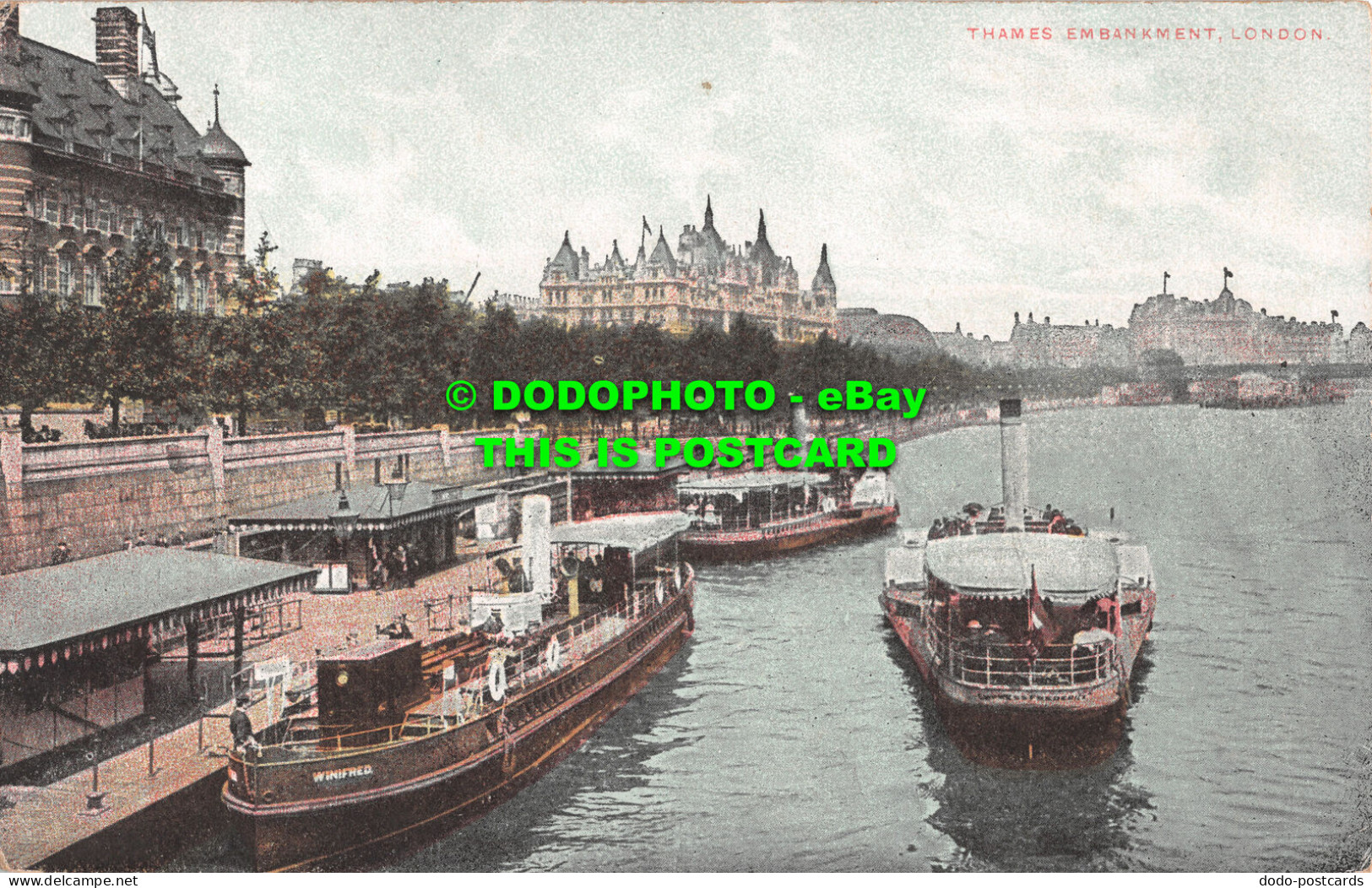 R499245 London. Thames Embankment. Postcard - Sonstige & Ohne Zuordnung