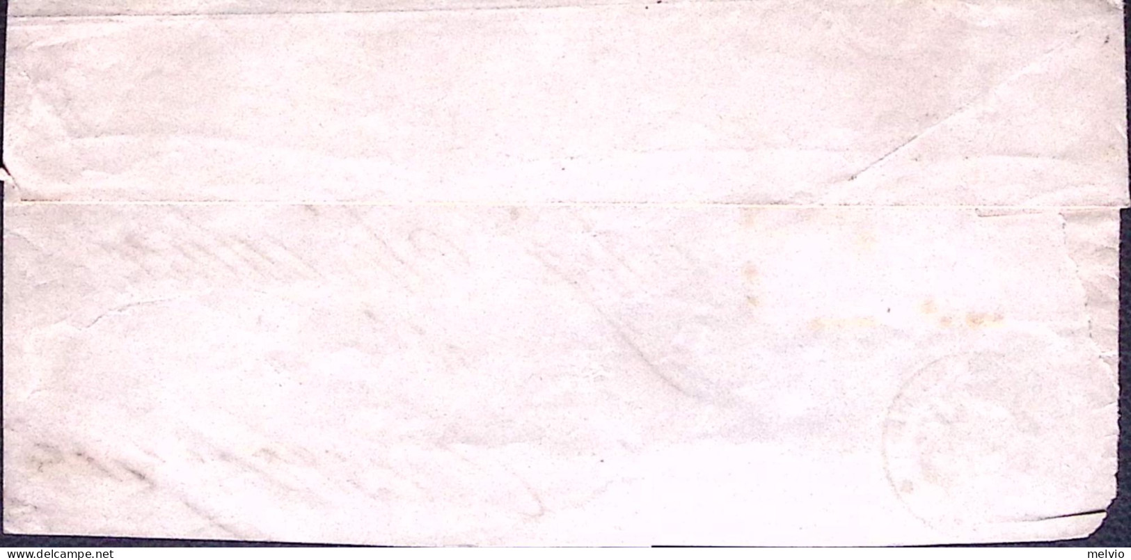 1876-(F=on Piece) FR.LLI SERVIZIO Due Singoli E Coppia C.0,05 Su Largo Frammento - Marcophilie