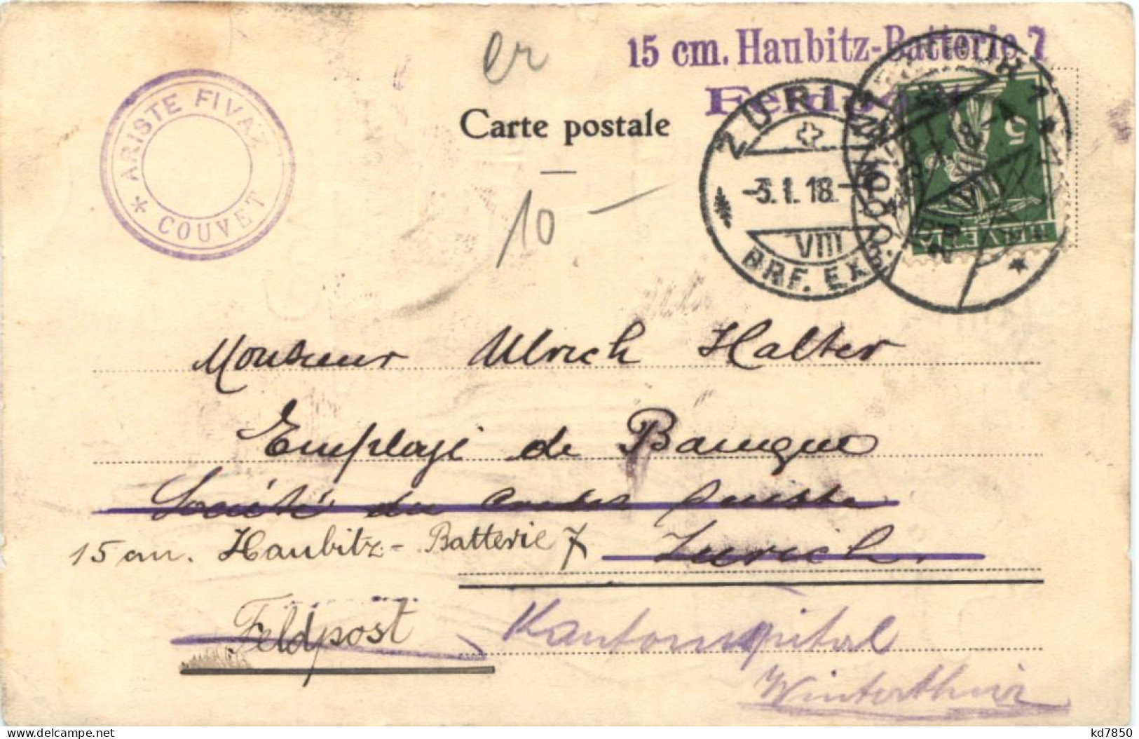 Couvet - Soiree Du 1917 A L Hotel De L Aigle - Couvet