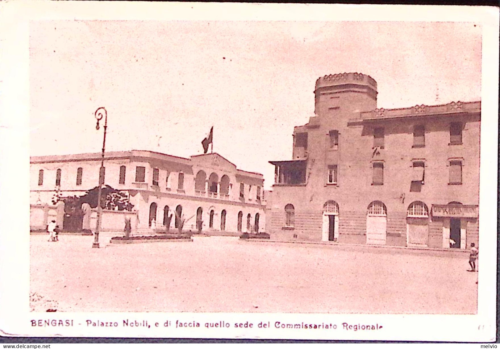 1929-BENGASI Palazzo Nobili E Sede Del Commissariato Regionale, Ed Cacace, Viagg - Libyen