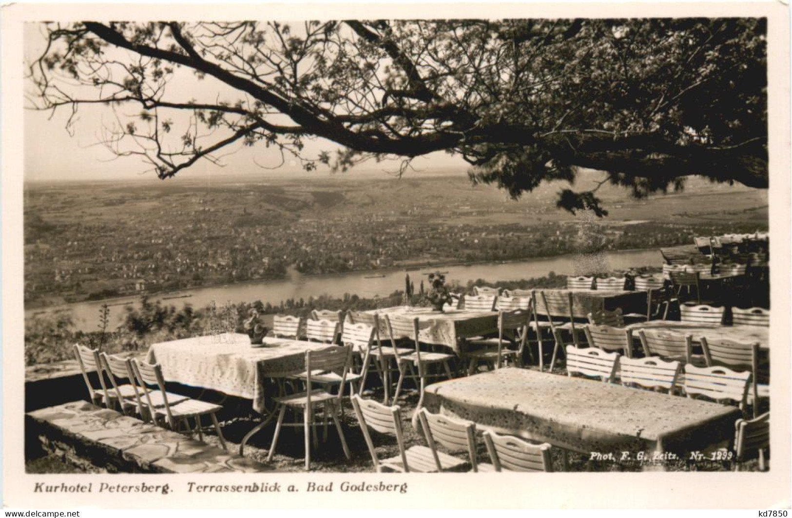 Kurhotel Petersberg, Terrassenblick A. Bad Godesberg - Bonn