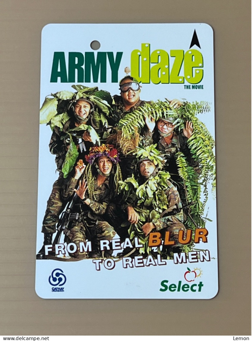 Singapore SMRT TransitLink Metro Train Subway Ticket Card, Army Daze The Movie, Set Of 1 Used Card - Singapore