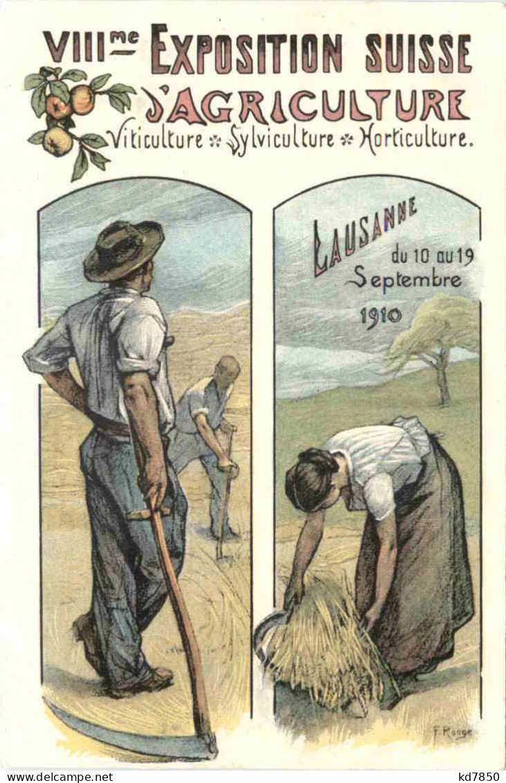 Lausanne - VIIIme Exposition Suisse L Agriculture 1910 - Lausanne