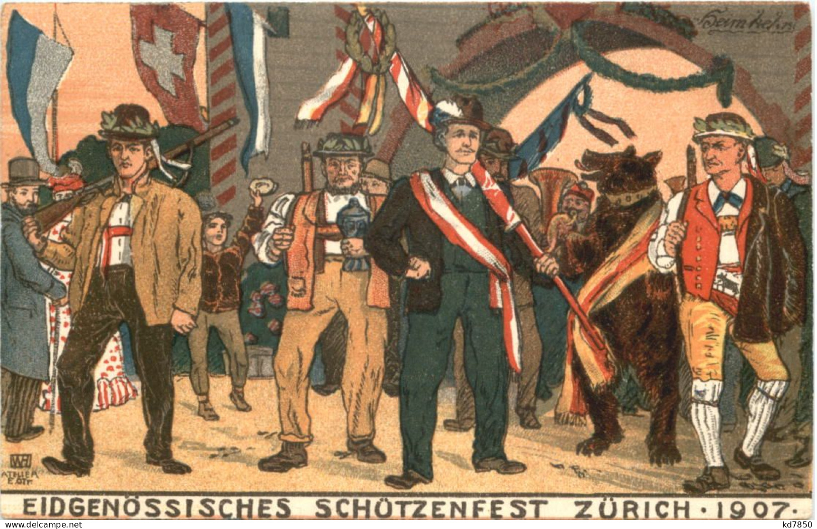 Zürich - Eidgenössisches Schützenfest 1907 - Zürich
