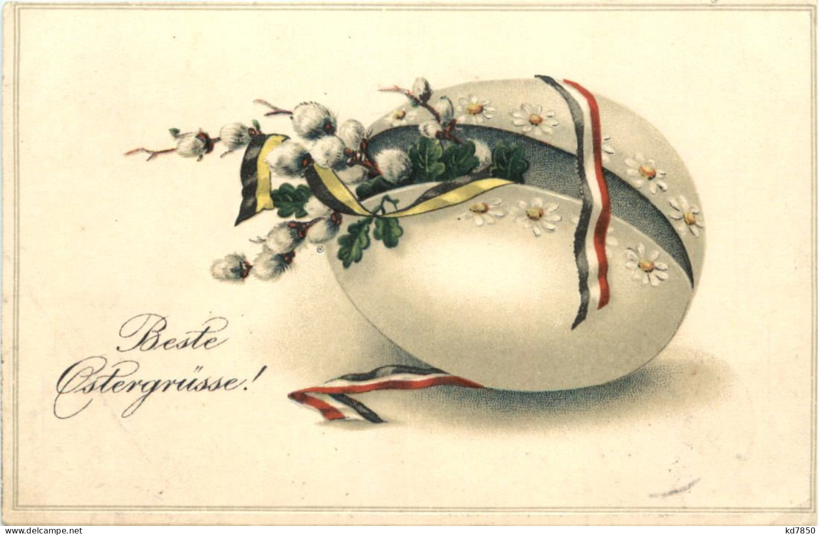 Ostern - Prägekarte - Patriotisch - Pasqua