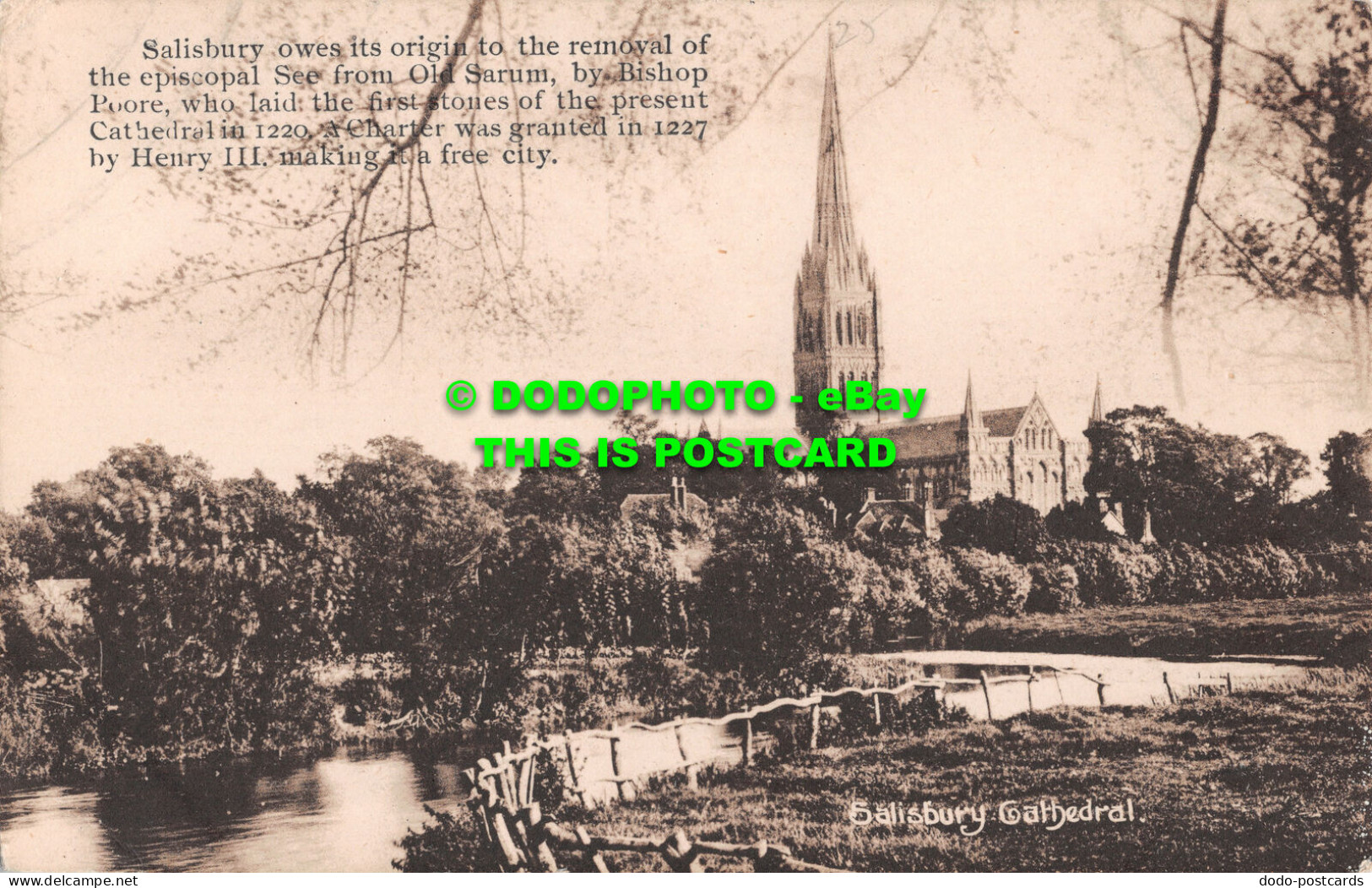 R499253 Salisbury Cathedral. R. Wilkinson. Dave Davies Collection - Monde