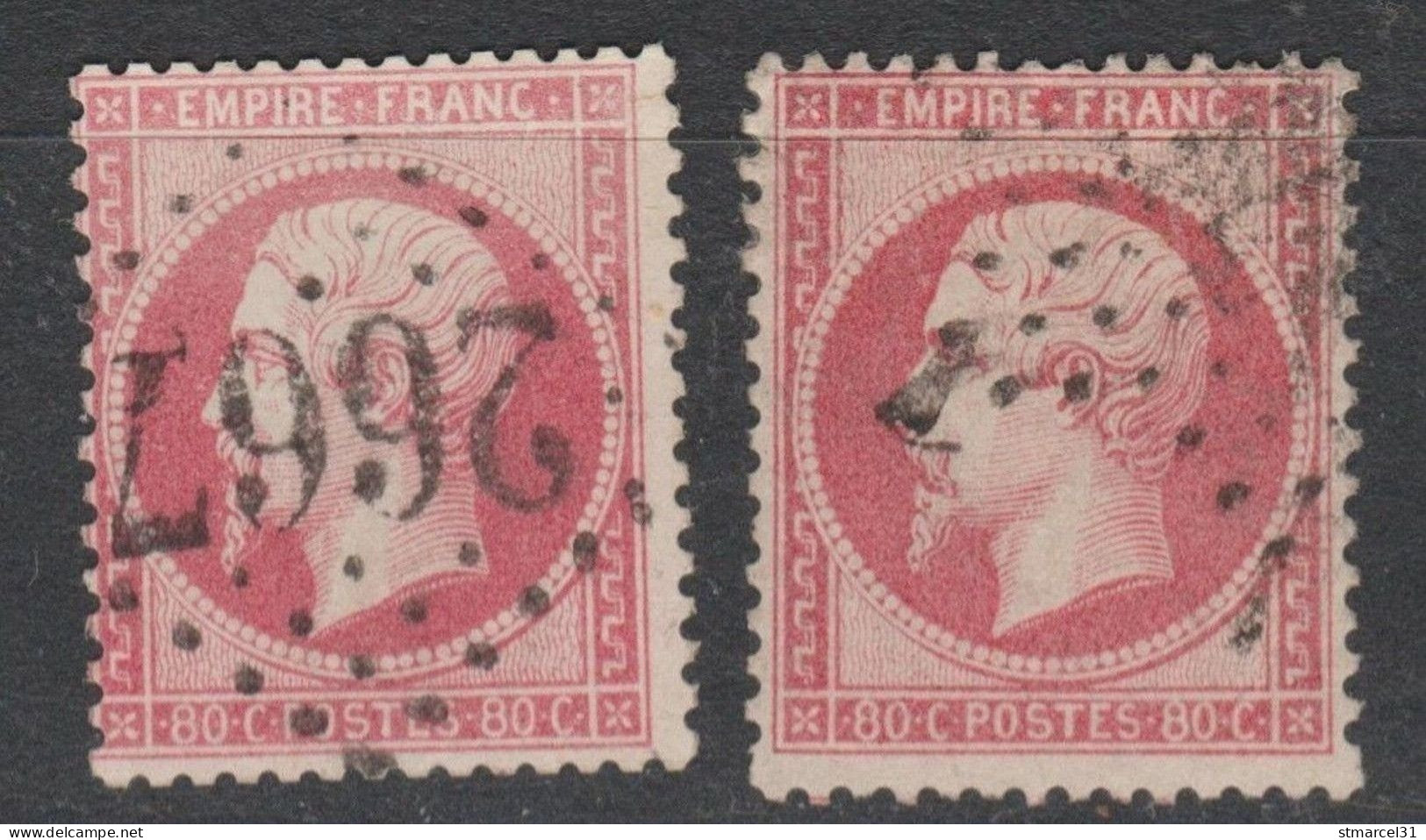 TBE/ LUXE 2  Nuances N°24 Cote 130€ - 1862 Napoléon III.