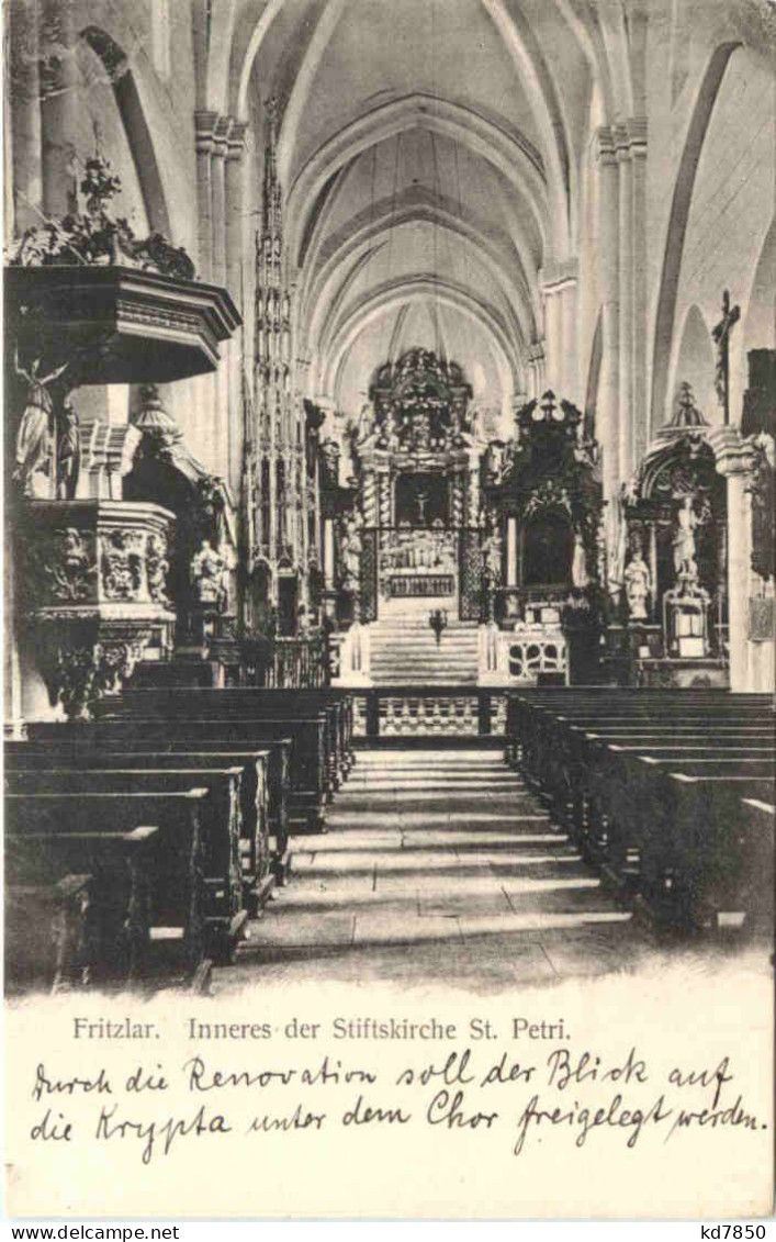 Fritzlar, Inneres Der Stiftskirche St. Petri - Fritzlar