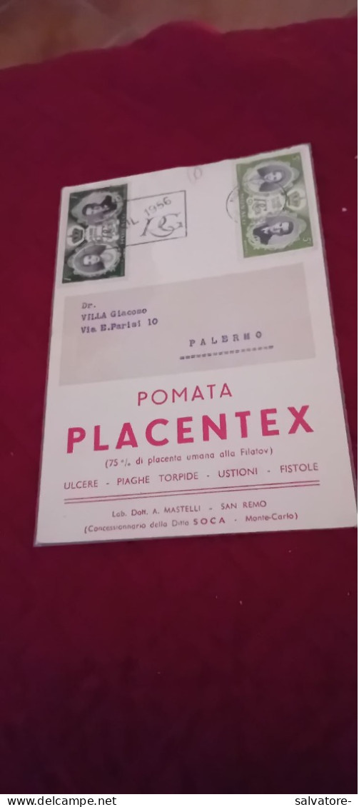 CARTOLINA PRINCIPI DI MONACO 1956 - Familias Reales