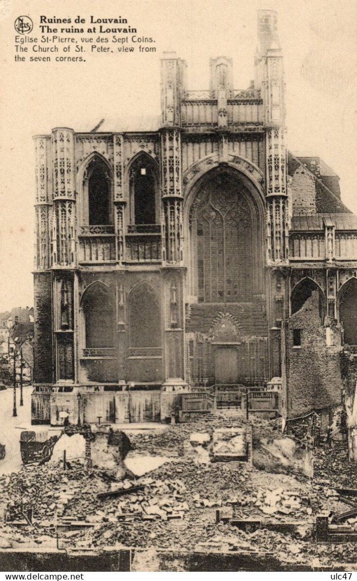 - Ruines De LOUVAIN. - Eglise St-Pierre, Vue Des Sept Coins. - - Leuven