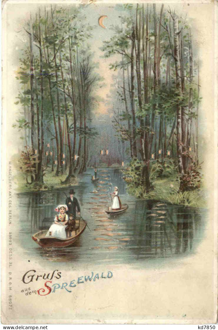 Gruss Aus Dem Spreewald - Litho - Halt Gegen Licht - Otros & Sin Clasificación