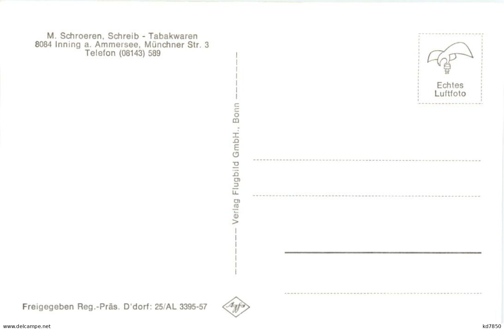 Inning Am Ammersee, M. Schroeren - Tabakwaren - Starnberg