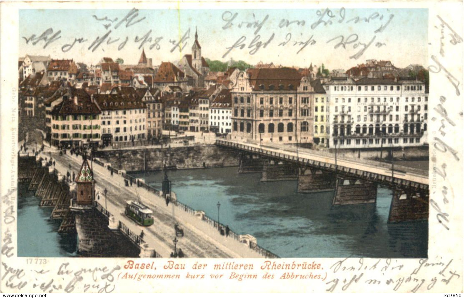 Basel - Bau Der Mittleren Rheinbrücke - Sonstige & Ohne Zuordnung