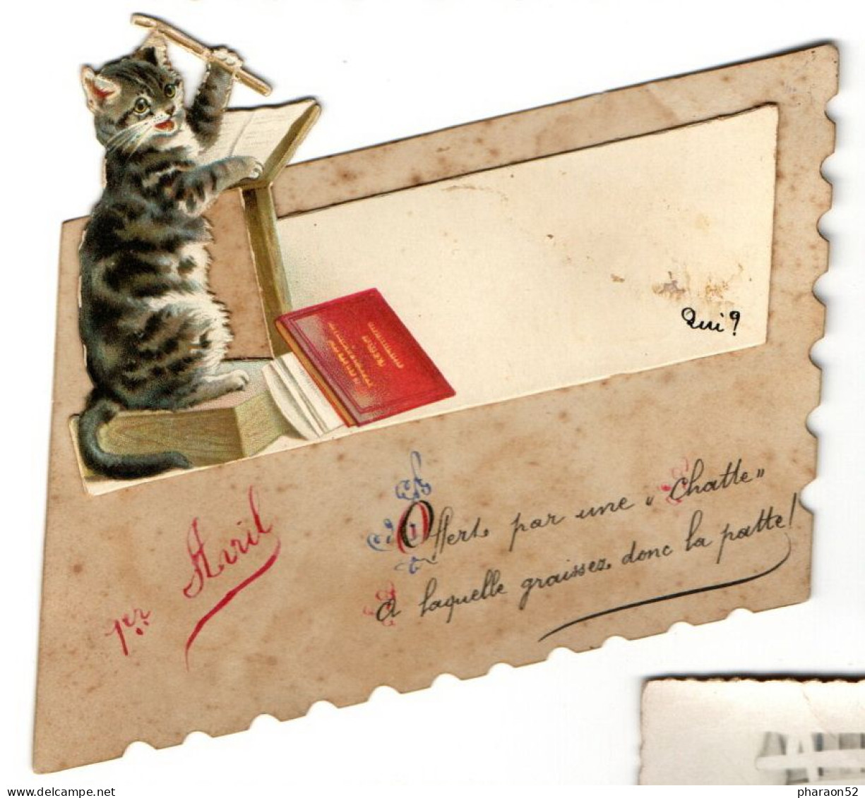 Petite Carte 1er Avril Chat - Andere & Zonder Classificatie