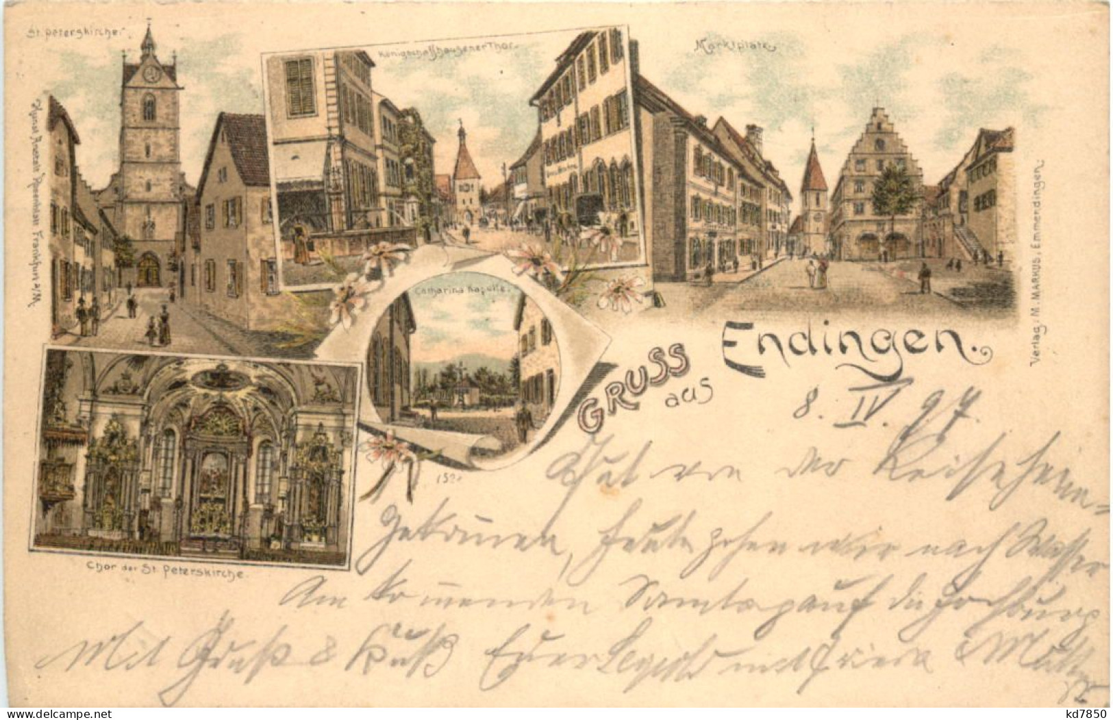 Gruss Aus Endingen - Litho - Emmendingen