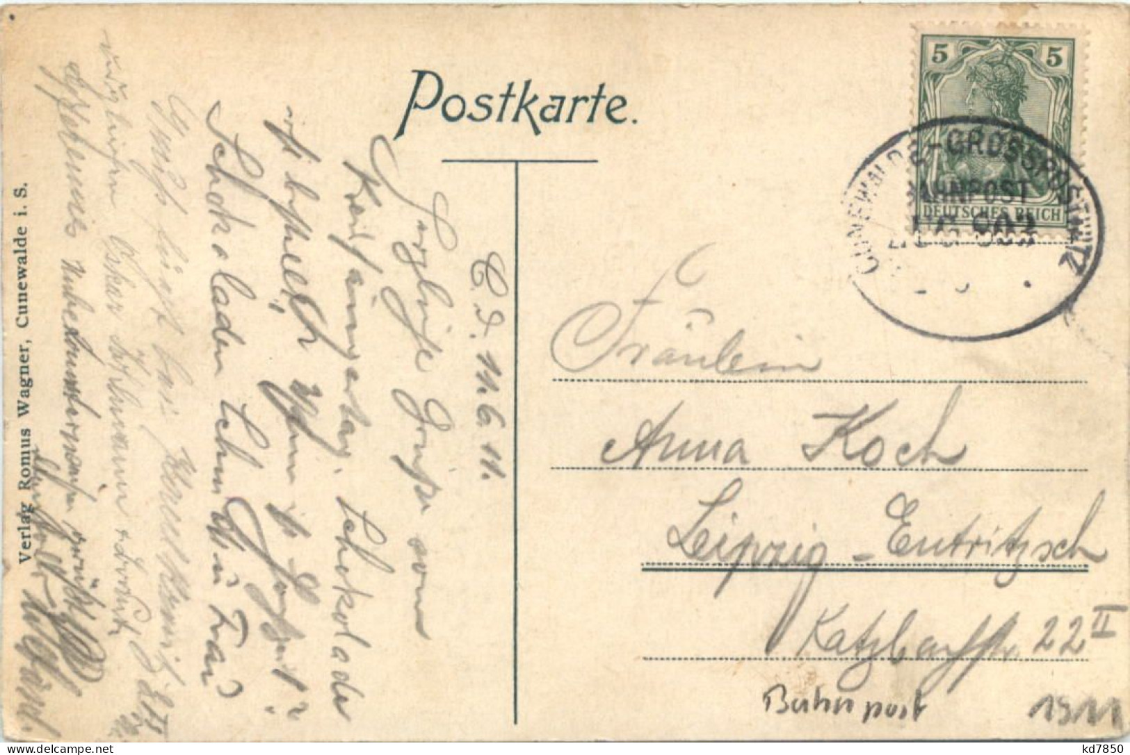 Cunewalde - Kreissängertag Des Männergesangsvereins 1911 - Cunewalde