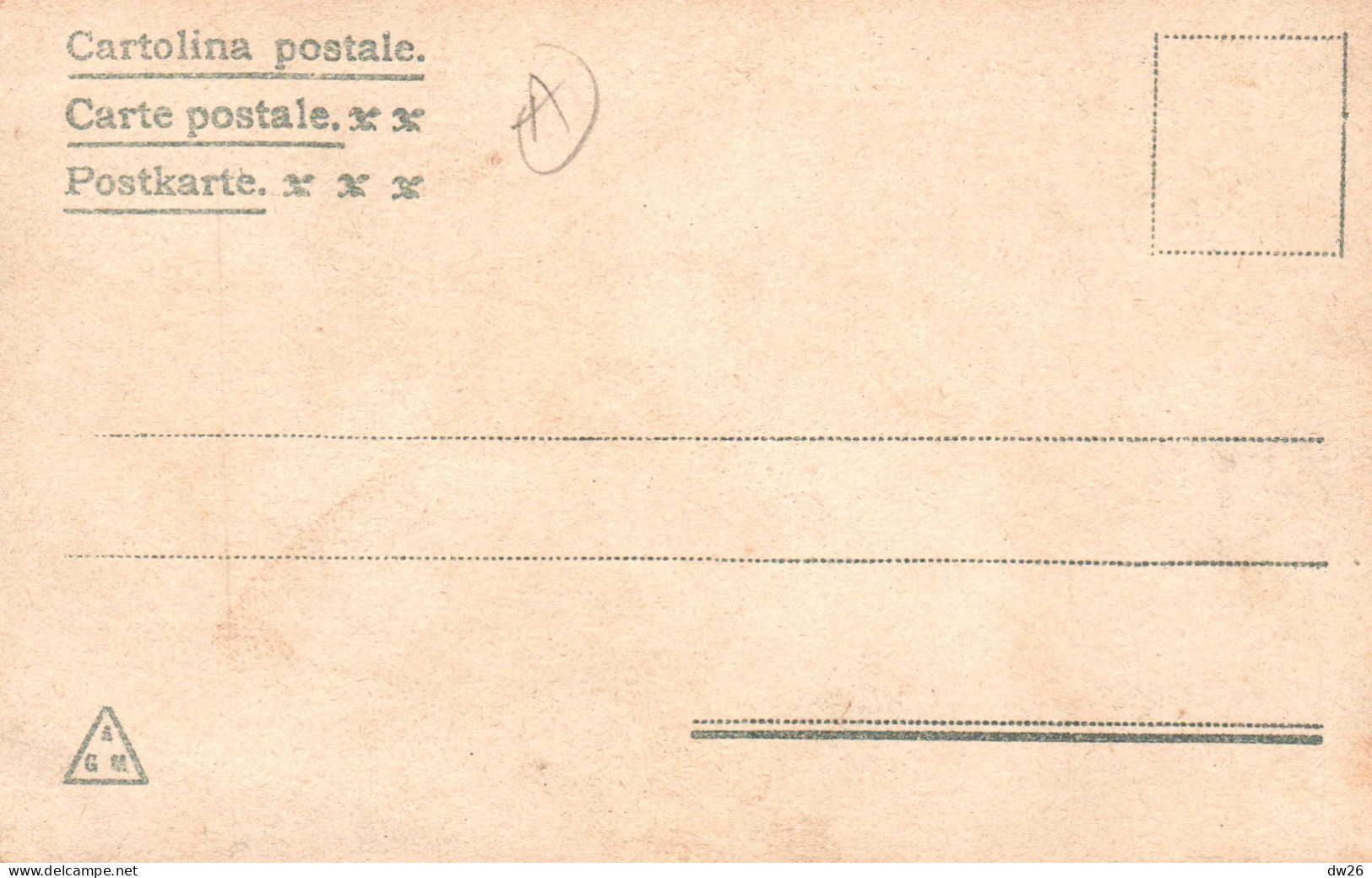 Illustration Non Signée: Travaux Des Champs, Les Semailles - Carte A.G.M. Dos Simple Non Circulée - 1900-1949