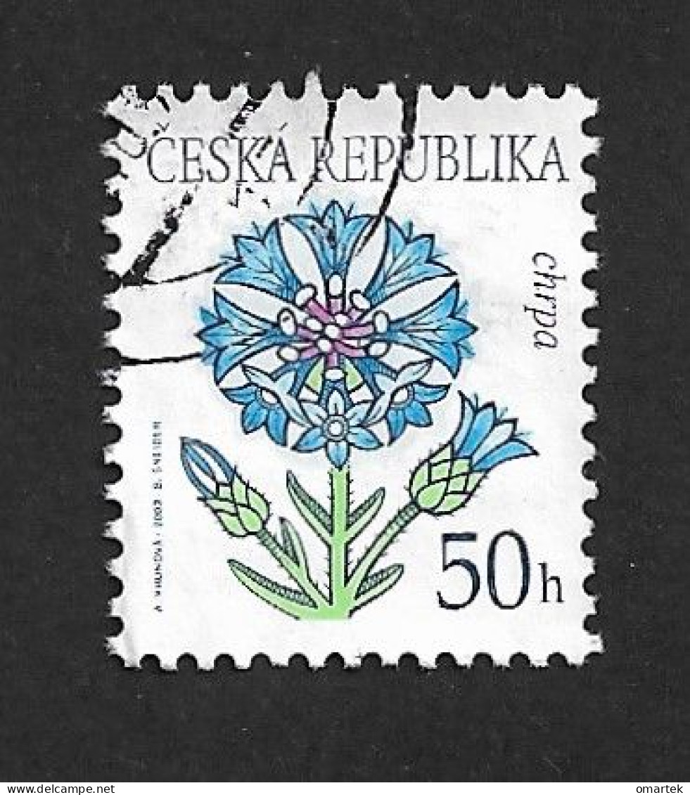 Czech Republic 2003 ⊙ Mi 377 Sc 3220 Flowers: Cornflower, Blumen Tschechische Republik c6 - Oblitérés