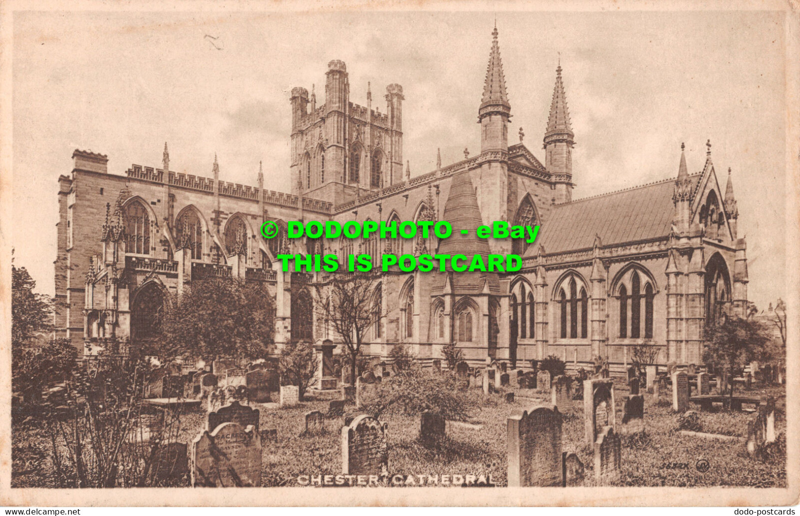 R499546 Chester Cathedral. 5632X. Valentines Carbotype Series - Welt