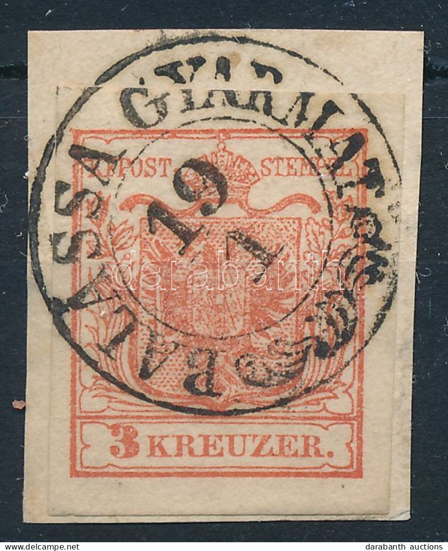 1850 3kr HP I Lemezhibás Bélyeg "BALASSA GYARMAT" - Other & Unclassified