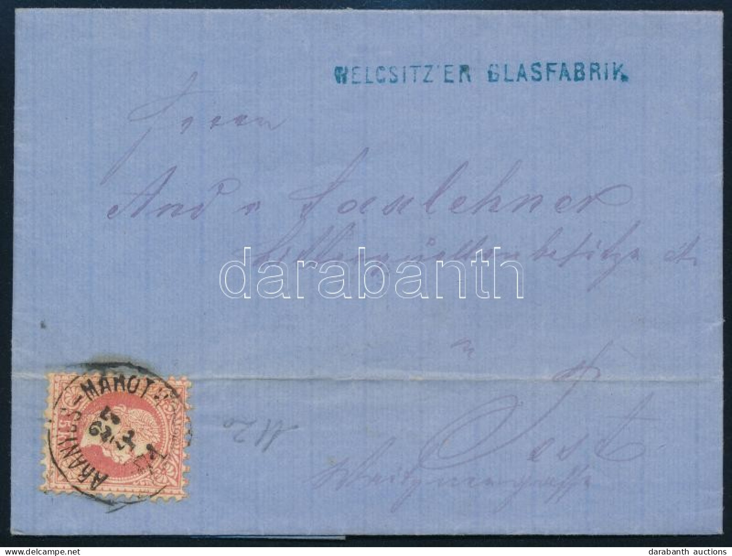 1871 5kr Levélen / On Cover "ARANYOS-MARÓTH" - Pest - Other & Unclassified