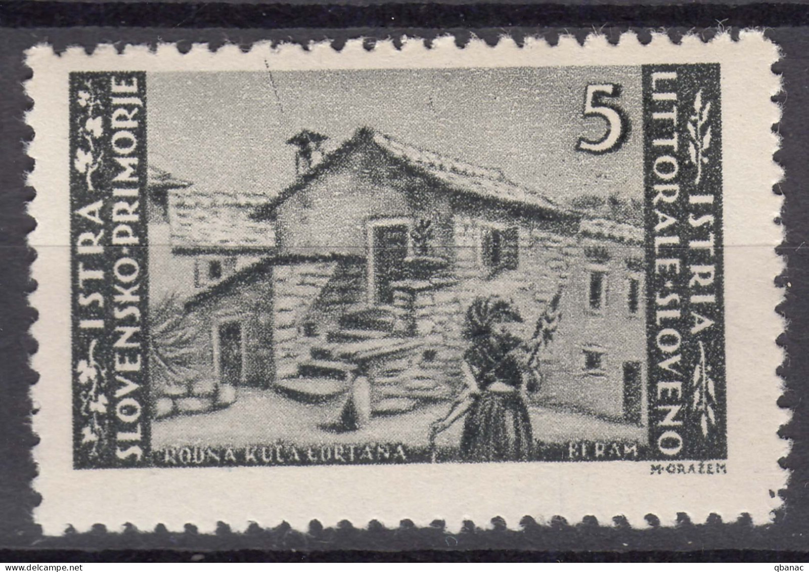 Istria Litorale Yugoslavia Occupation, 1946 Sassone#57 Mint Never Hinged - Ocu. Yugoslava: Istria