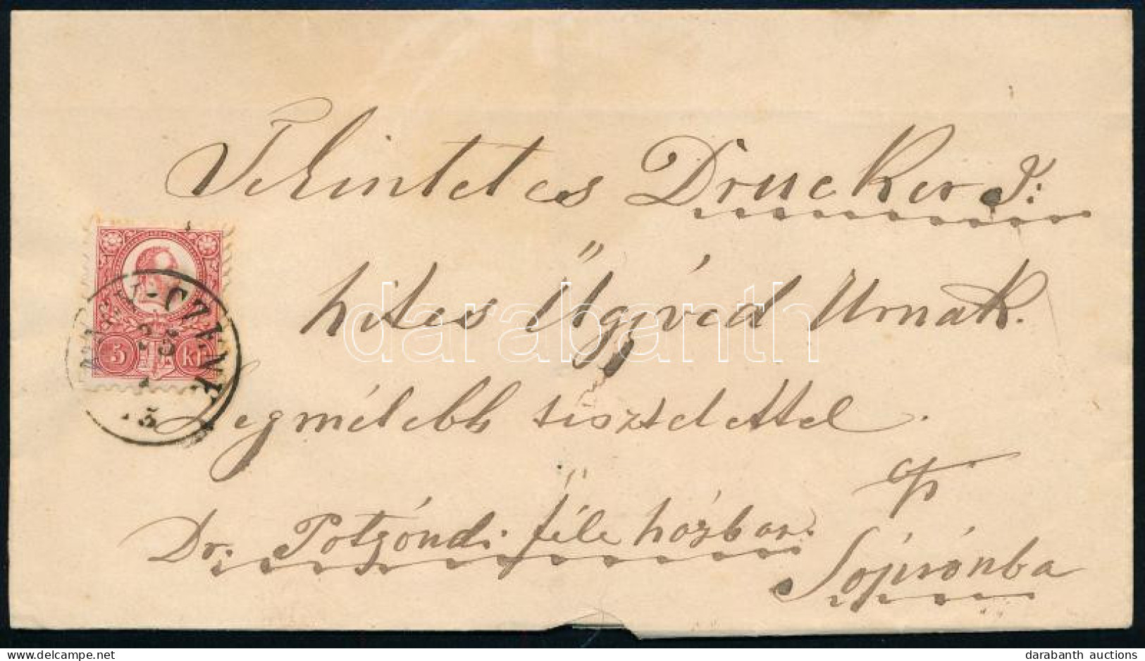 1873 5kr Levélen "NAGY-CZENE" - Other & Unclassified