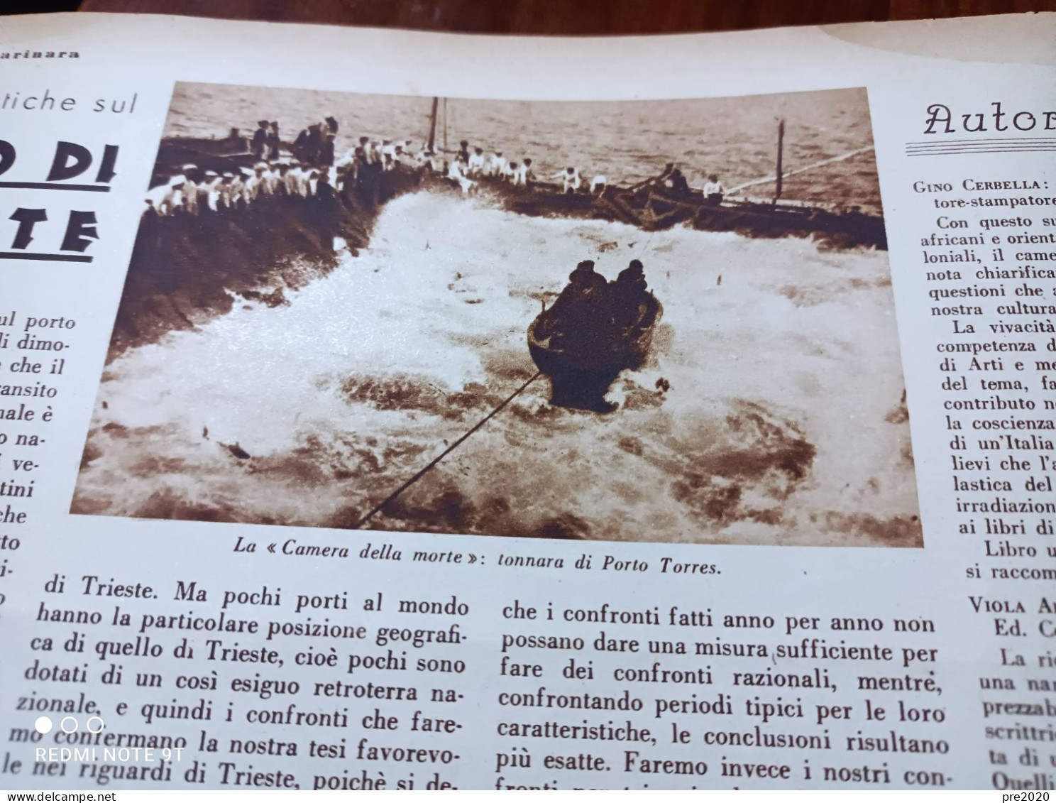 L’ITALIA MARINARA 1933 CASERTA VILLA SAN GIOVANNI TONNARA DI PORTO TORRES - Altri & Non Classificati