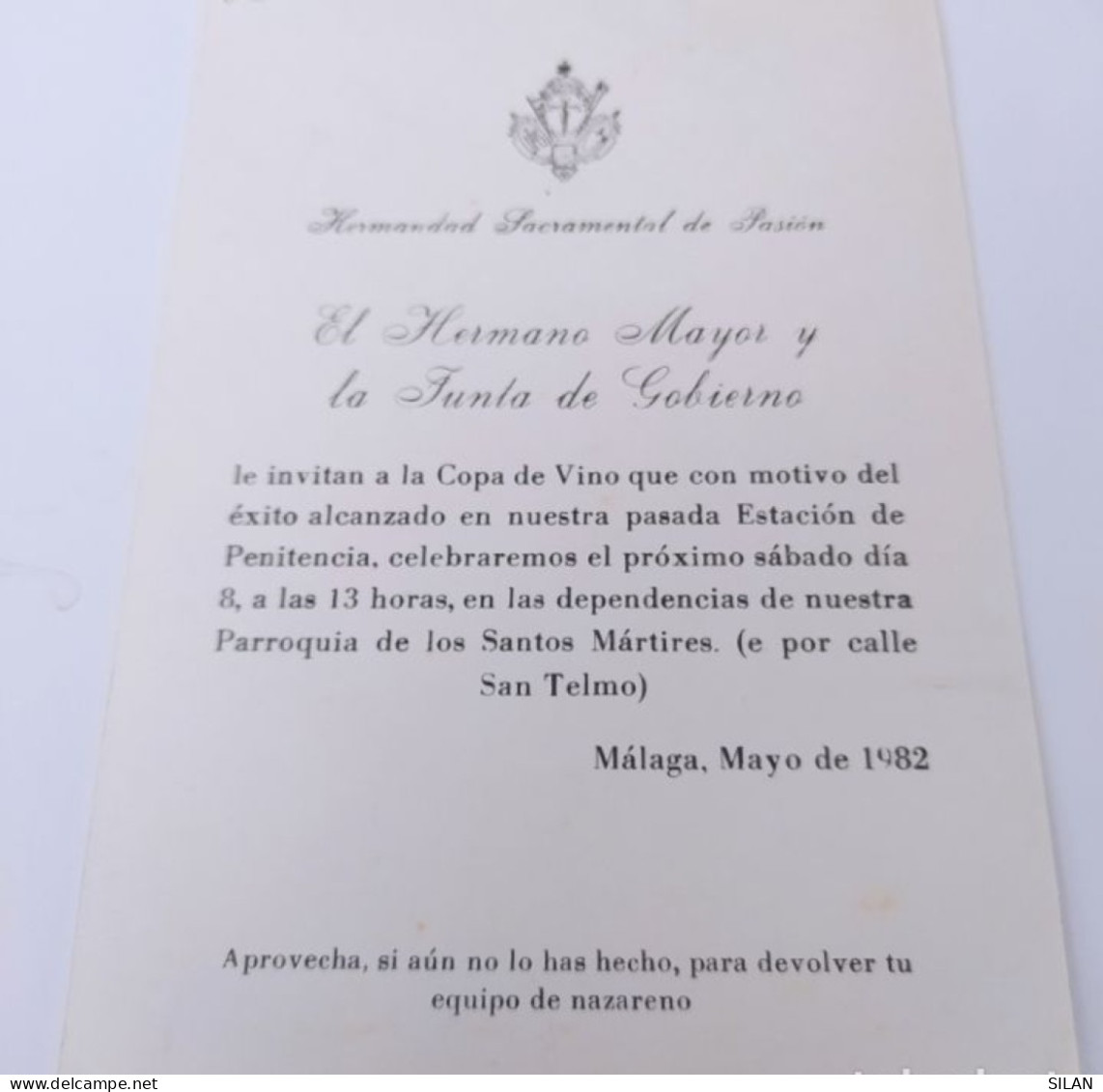 Postal 1982 Nuestro Padre Jesús De La Pasión Parroquia Los Mártires Málaga - Jesus